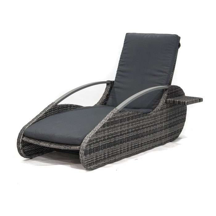 Garden Pleasure Sonnenliege PACIFIC grau Aluminium