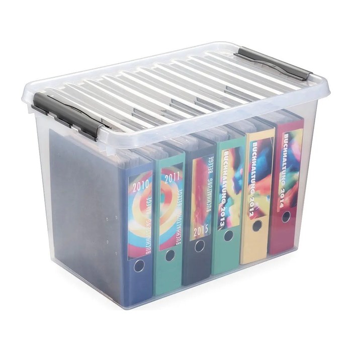 sunware Q-line Aufbewahrungsbox 72,0 l transparent 60,0 x 40,0 x 42,0 cm, 1 St.