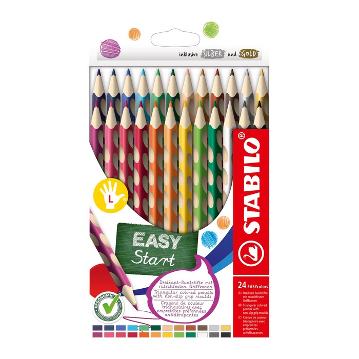 STABILO EASYcolors L Buntstifte farbsortiert, 24 St.