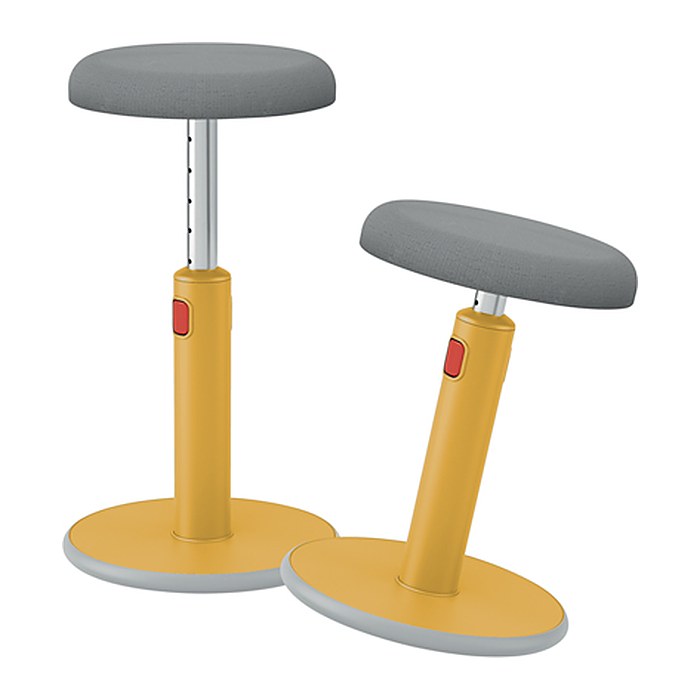 LEITZ Sitz- & Stehhocker Ergo Cosy 65180019 grau, gelb, 1 St.