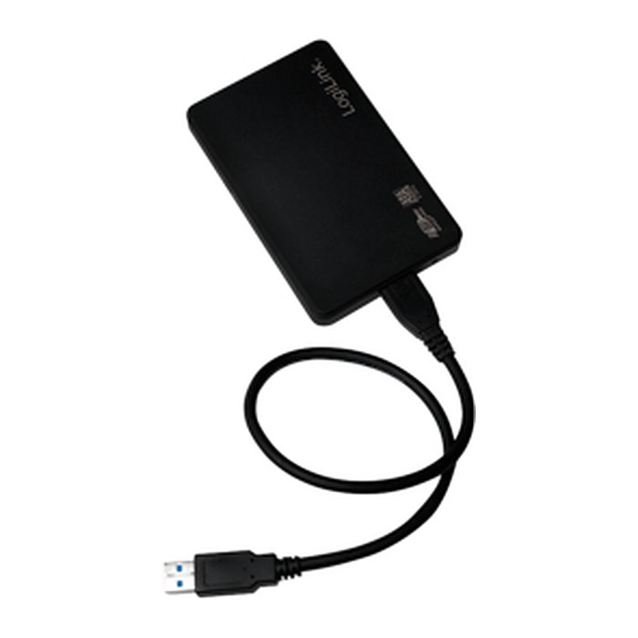 Logilink Geh. 6.3cm (2,5") USB 3.0/SATA Black screwless