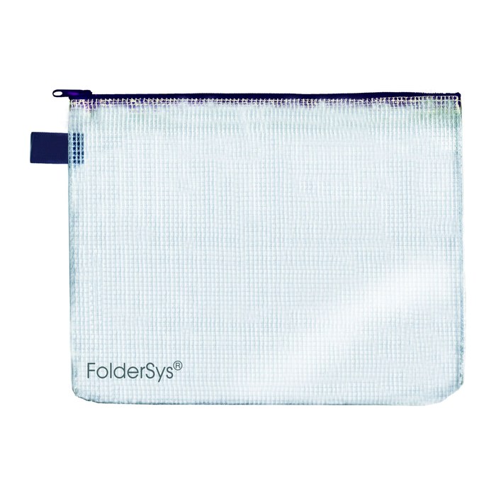 FolderSys Reißverschlussbeutel DIN B5 transparent/schwarz 0,15 mm, 1 St.