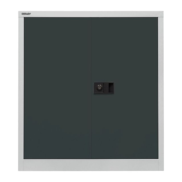 BISLEY Stahlschrank Universal E402A01525 lichtgrau, anthrazitgrau 1 Fachboden 91,4 x 40,0 x 100,0 cm, aufgebaut, 1 St.