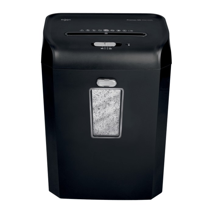 Rexel ProMax RSX1035 Aktenvernichter mit Partikelschnitt P-4, 4 x 40 mm, bis 10 Blatt, schwarz