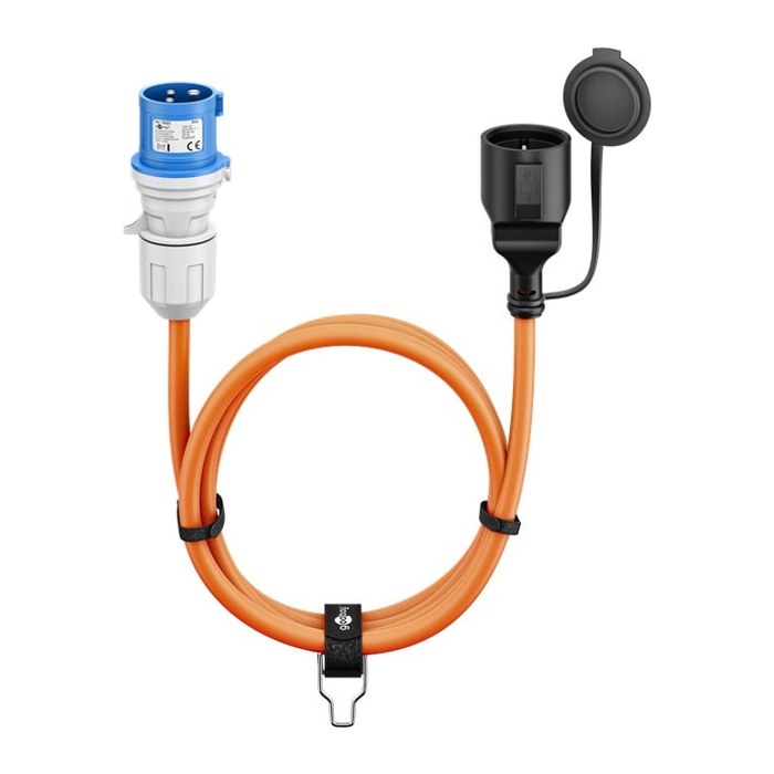 goobay Camping Adapterleitung orange