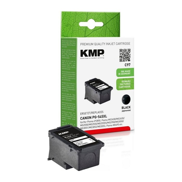 KMP C97 schwarz Druckkopf kompatibel zu Canon PG-545 XL