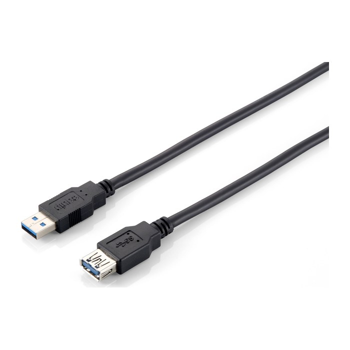 Equip Kabel USB-A3.0->A Erweiterung St/Bu 2.00m schwarz Polybeutel