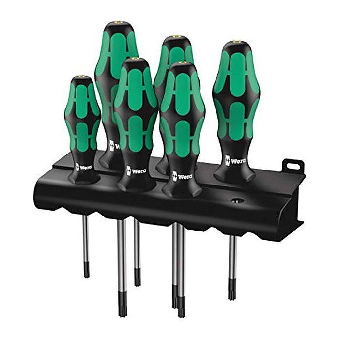 Wera 367/6 TORX BO Kraftform Schraubendrehersatz + Rack