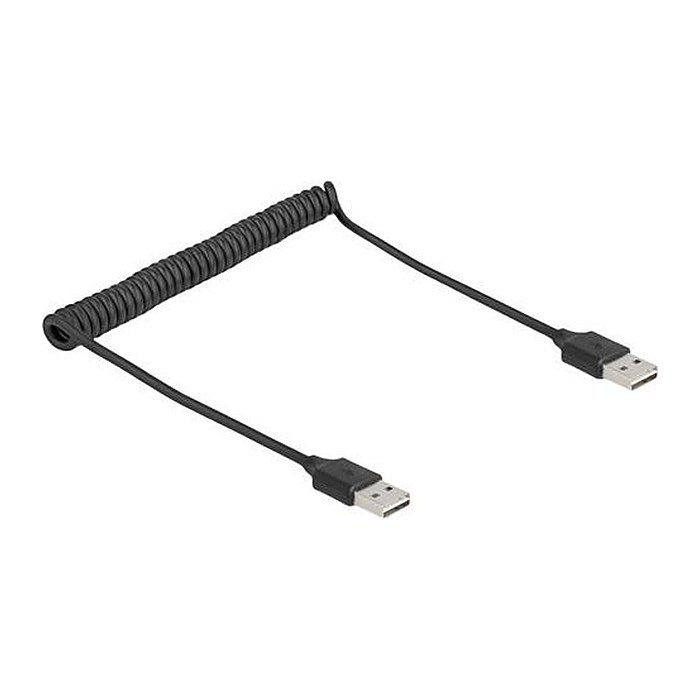 Delock Spiralkabel EASY-USB 2.0 Typ-A Stecker zu EASY-USB
