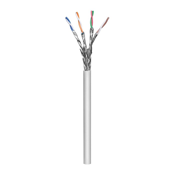 INTELLINET Verlegekabel Cat7 SFTP 100m Rolle LS0H AWG23 grau