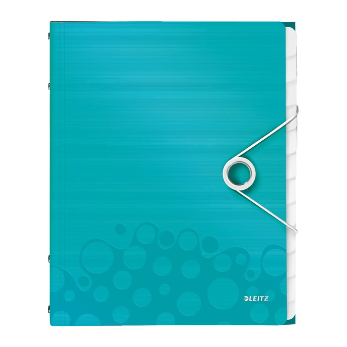 LEITZ Ordnungsmappe WOW 4634 12 Fächer blau, 1 St.