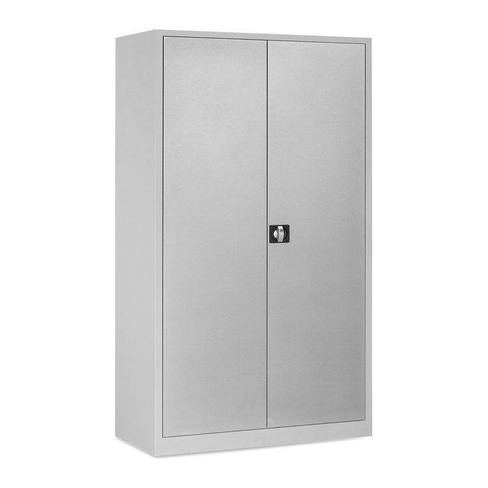 Aktenschrank aus Stahl – 1200 x 420 (5 OH) – Korpus in Lichtgrau (Türen Lichtgrau)