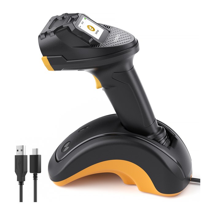 inateck Barcodescanner Pro 8 Black Kit Wireless 1D 2D m Disp
