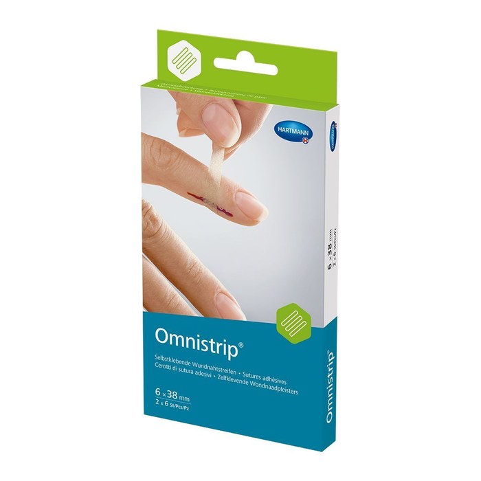 HARTMANN Klammerpflaster Omnistrip® 5400102 beige 0,6 x 3,8 cm, 12 St.