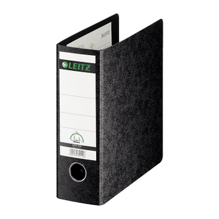LEITZ 1075 Ordner schwarz marmoriert Karton 7,8 cm DIN A5 hoch, 1 St.