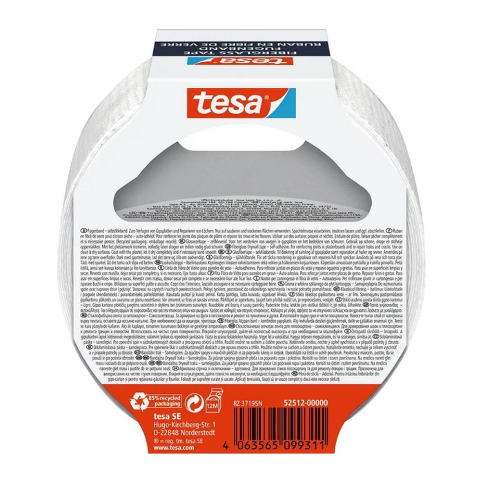 tesa FUGEN Gewebeband weiß 50,0 mm x 20,0 m 1 Rolle