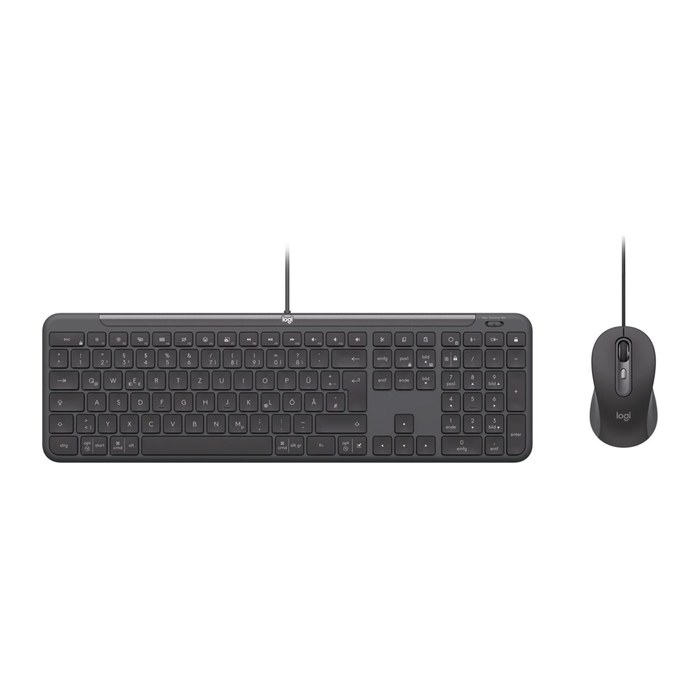 Logitech Signature Slim Wired Combo MK620 Tastatur-Maus-Set kabelgebunden schwarz