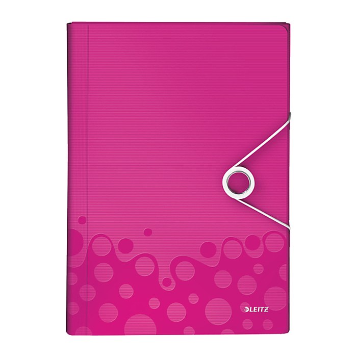 LEITZ Fächermappe WOW 4589 6 Fächer pink, 1 St.