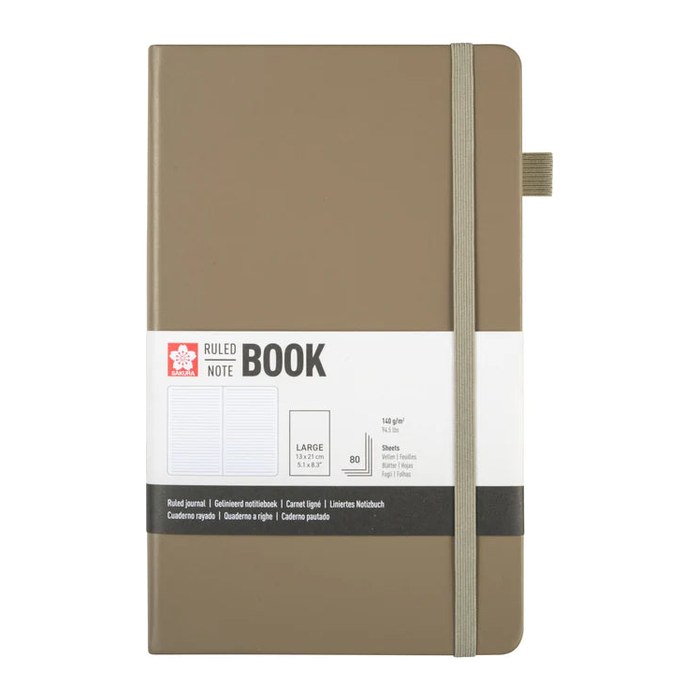 Sakura Notizbuch ca. DIN A5 liniert, schlacke Hardcover 160 Seiten, 1 St.
