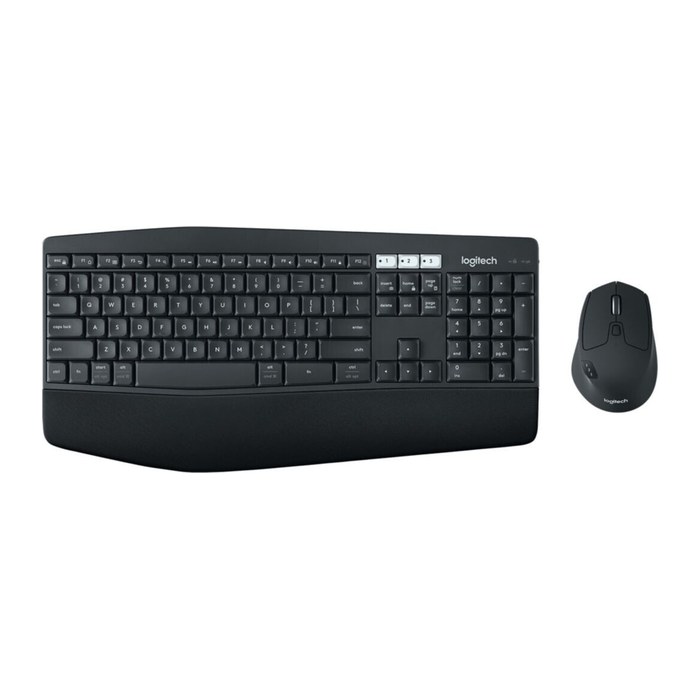 Logitech MK850 Performance Tastatur-Maus-Set ergonomisch kabellos schwarz