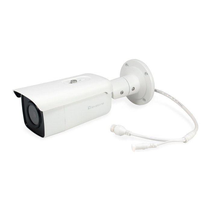 LevelOne IPCam Bullet Fix Out 6MP/H.265/IR/ 9W/PoE/IP67