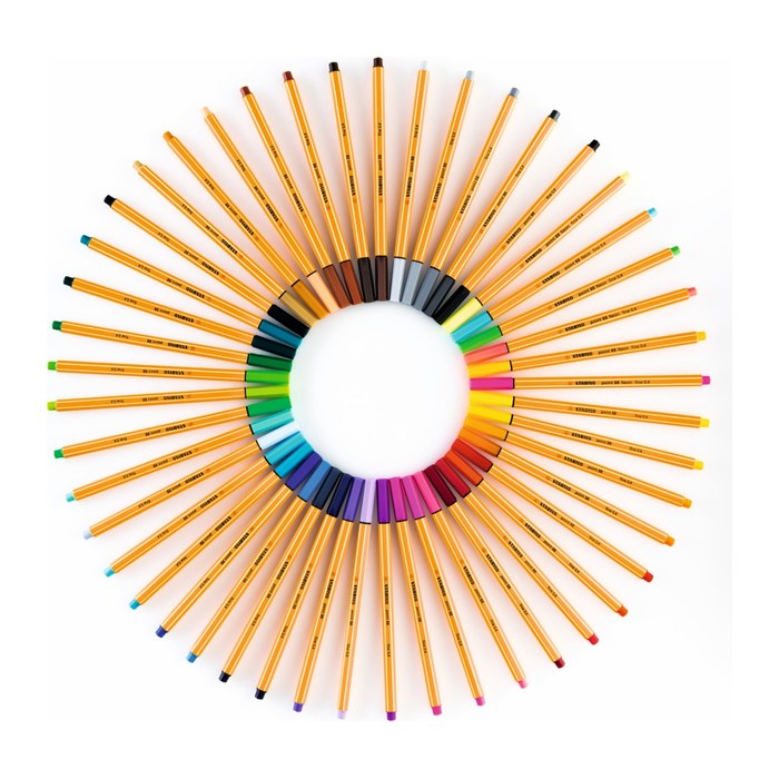 STABILO point 88 Fineliner farbsortiert 0,4 mm, 50 St.