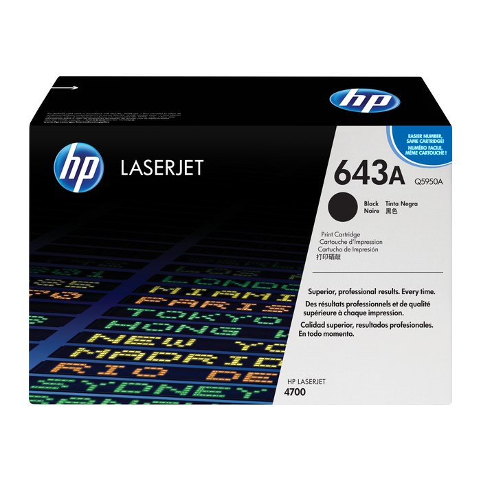 HP 643A (Q5950A) schwarz Tonerkartusche