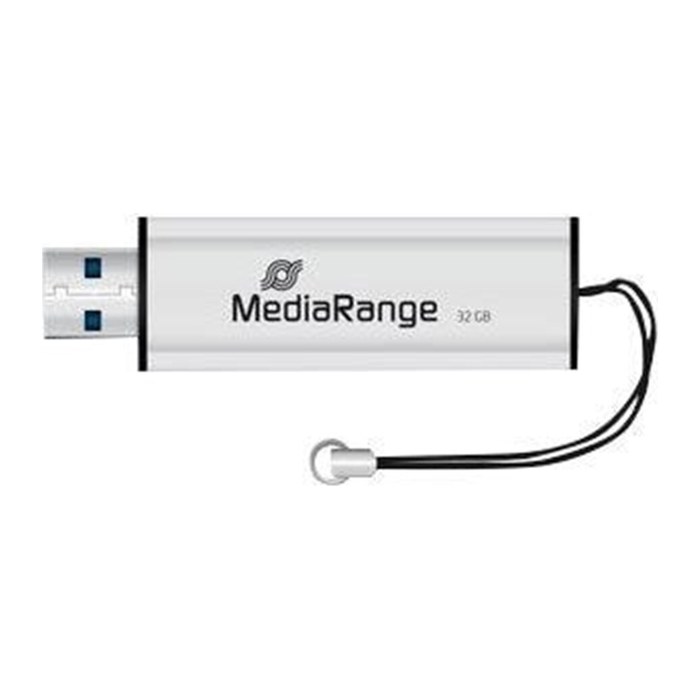 MediaRange USB-Stick schwarz, silber 32 GB, 1 St.