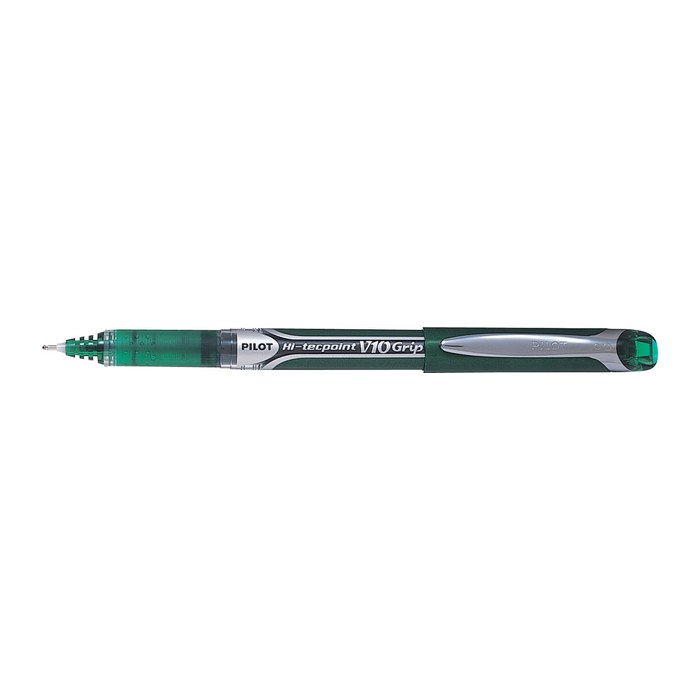 PILOT Hi-Tecpoint Grip V10 Tintenroller grün/transparent 0,7 mm, Schreibfarbe: grün, 1 St.