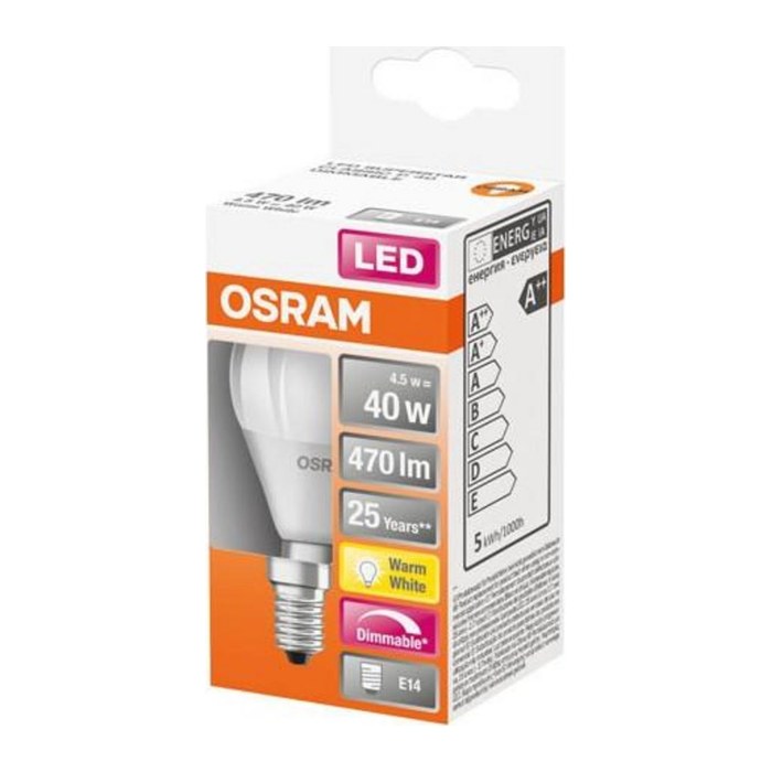 OSRAM LED-Lampe SUPERSTAR CLASSIC P 40 E14 4,9 W matt, 1 St.