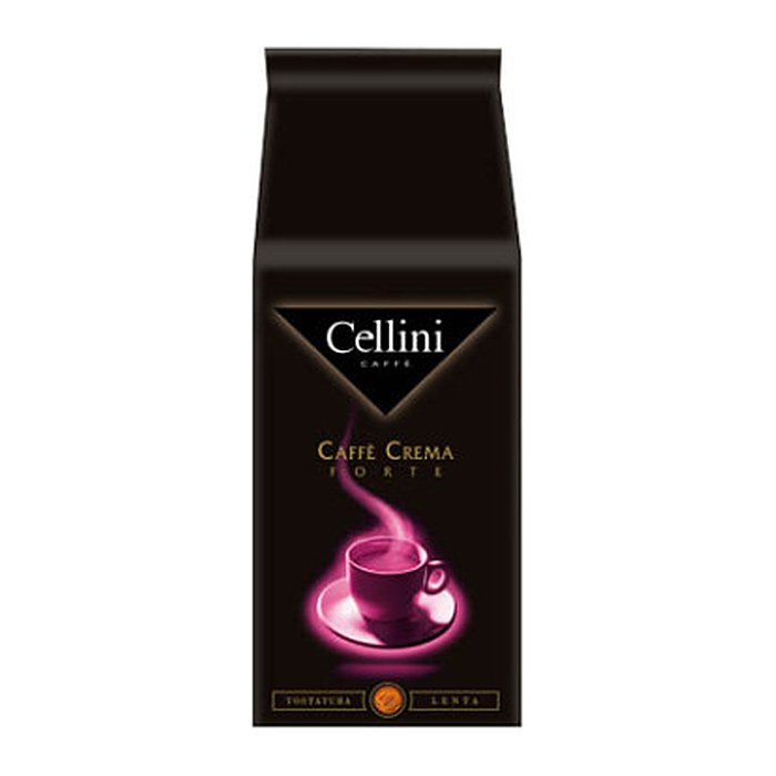 Cellini CAFFÈ CREMA FORTE Kaffeebohnen, Arabica- und Robustabohnen kräftig, 1 kg
