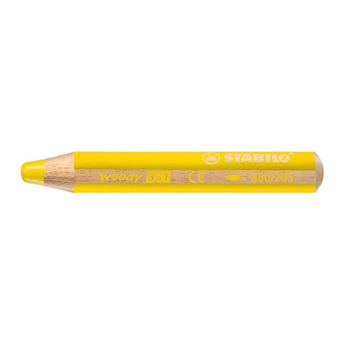 STABILO woody 3 in 1 Buntstift gelb, 1 St.