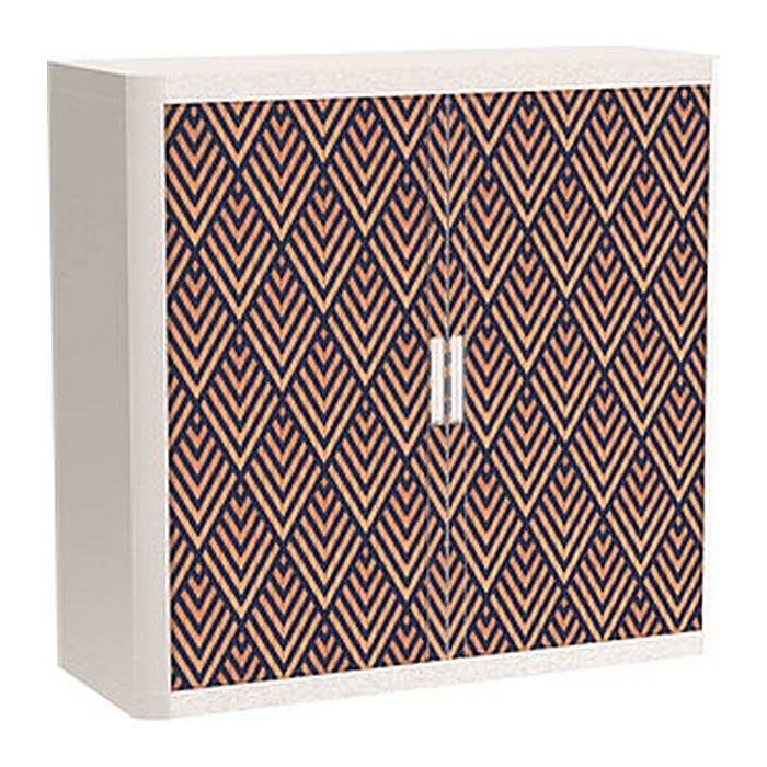 PAPERFLOW easyOffice Classic Chic Rollladenschrank 62384 2 Fachböden 110,0 x 41,5 x 104,0 cm