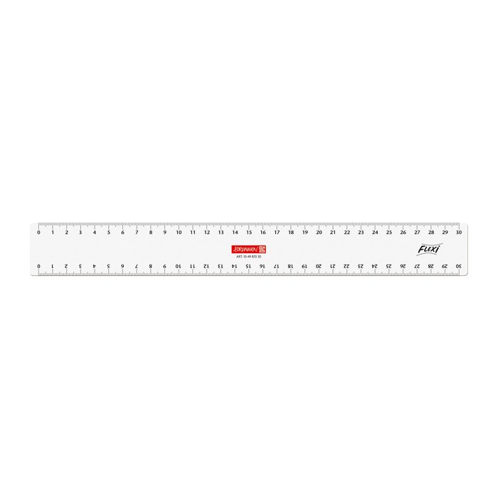 BRUNNEN Lineal Flexi 30,0 cm, glasklar