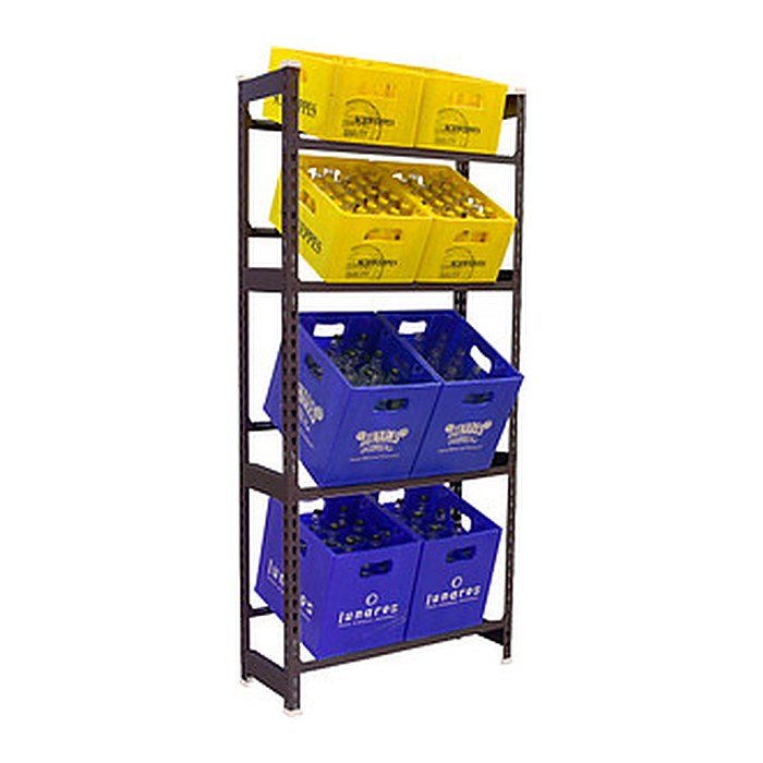 Simonrack Getränkekistenregal SIMONBOTTLE 4 8425437129698 anthrazit 80,0 x 30,0 x 200,0 cm