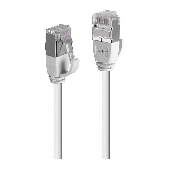 LINDY Patchkabel Cat.6A F/UTP Ultra Slim grau 1m