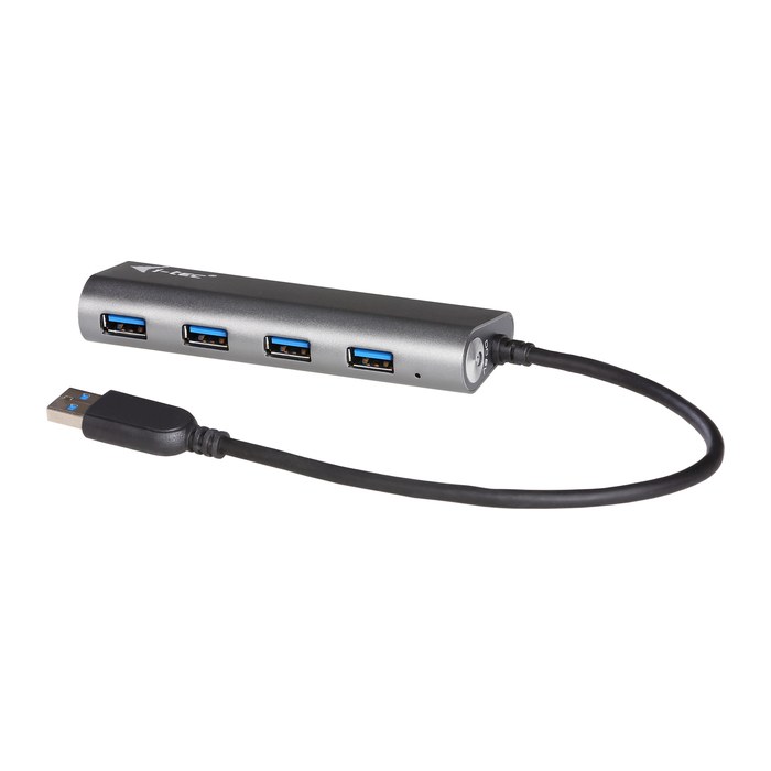 i-tec® USB-Hub METAL Series 4-fach silber