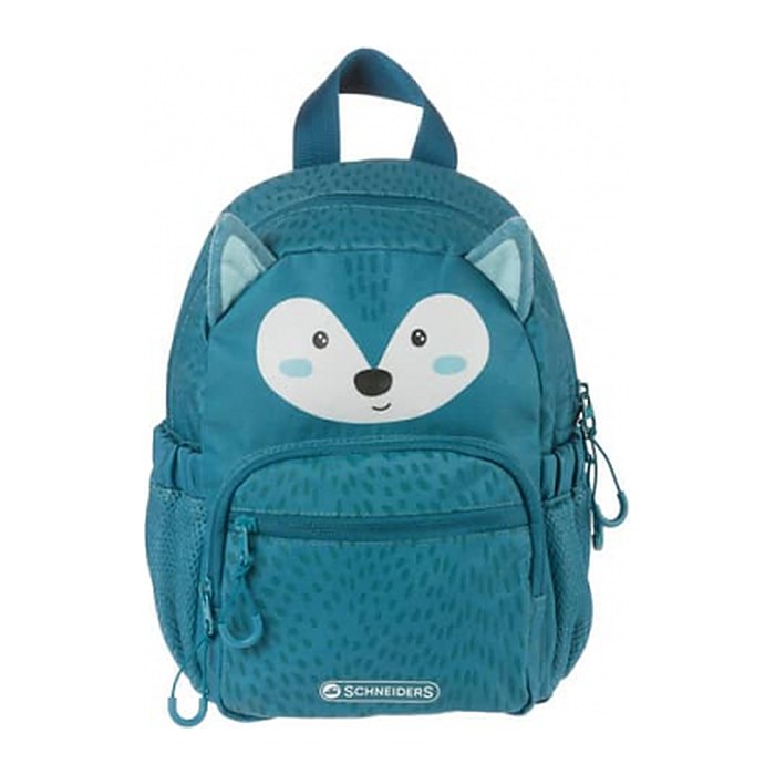 SCHNEIDERS Kindergartenrucksack Wolf Kunstfaser petrol