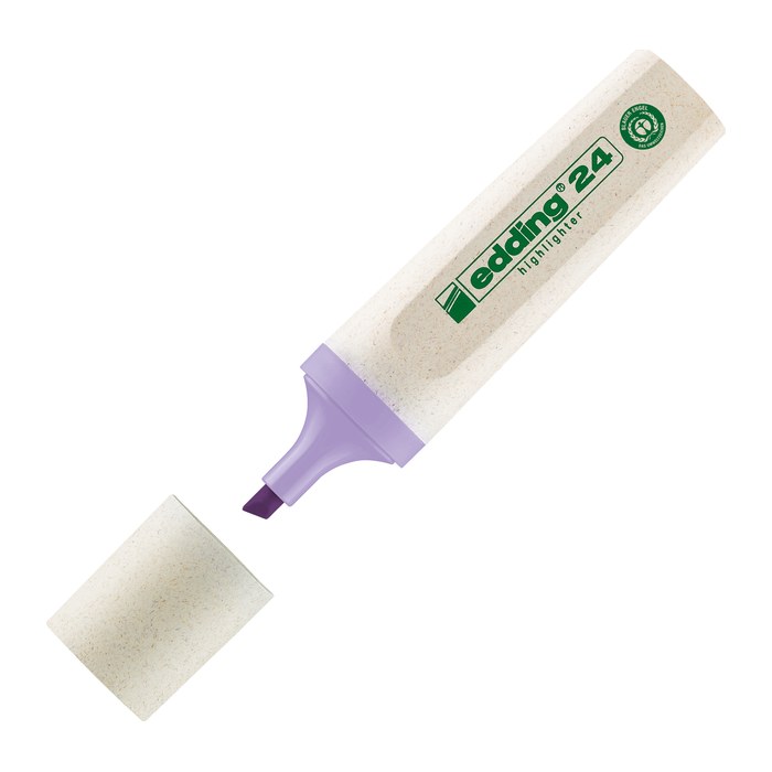 edding Highlighter 24 EcoLine pastell Textmarker lila, 1 St.