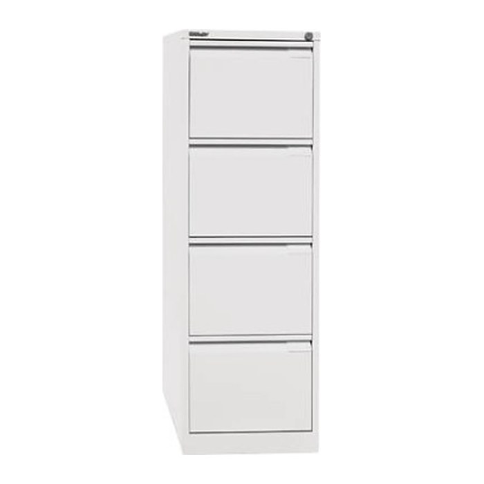 BISLEY Hängeregistraturschrank verkehrsweiß 4 Schubladen 41,3 x 62,2 x 132,1 cm, 1 St.