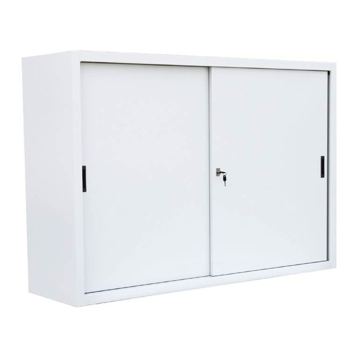 LÜLLMANN Schiebetürenschrank, 550157 signalweiß 2 Fachböden 160,0 x 45,0 x 109,0 cm