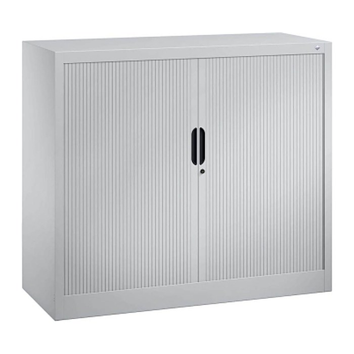 CP Omnispace Rollladenschrank silber 2 Fachböden 120,0 x 42,0 x 103,0 cm