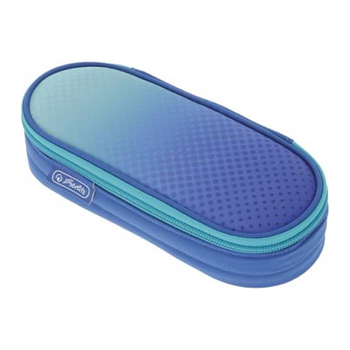 herlitz Schlampermäppchen befüllt Dip Dye blau/türkis, 21,5 x 9,5 cm