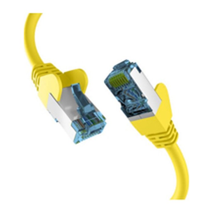 EFB RJ45 Patchkabel mit Cat7 Rohkabel 0.50m gelb