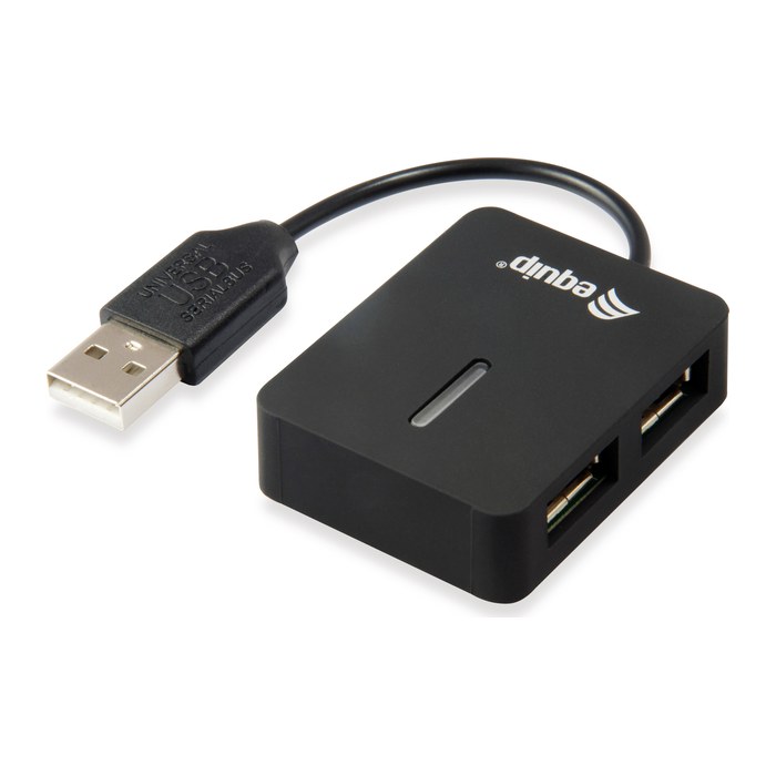 Equip 4-Port USB-A2.0-Hub->4xUSB-A 2.0 Reiseversion 480Mbps