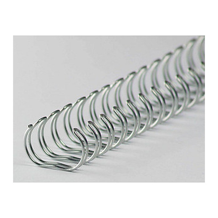 LMG Drahtbinderücken silber für 65 Blatt, 100 St.