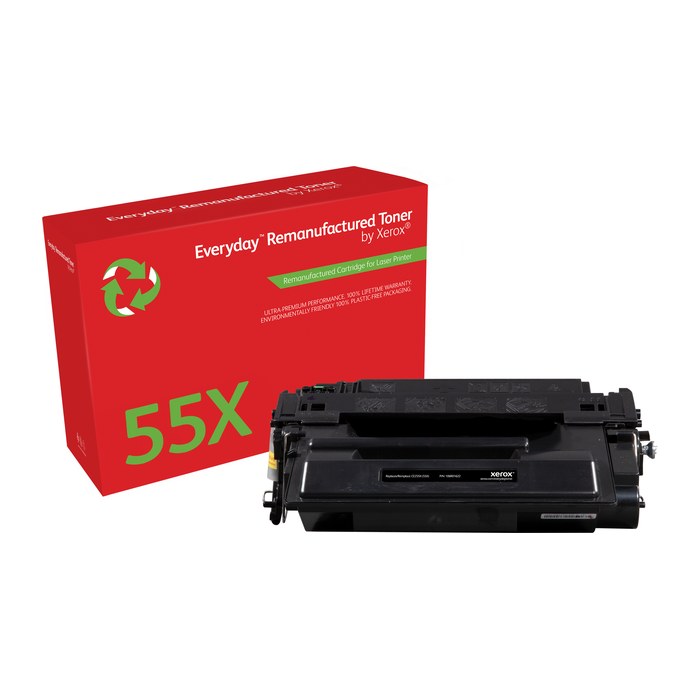 Xerox Toner Everyday HP 55X (CE255X) Black Remanurfactured