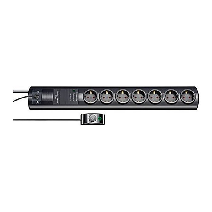 brennenstuhl Primera-Tec Comfort Switch Plus 7-fach Steckdosenleiste mit Fußschalter 2,0 m schwarz