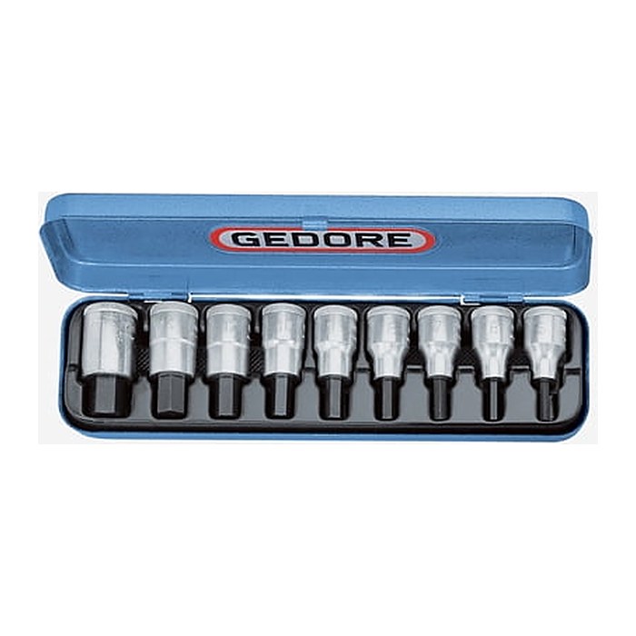 GEDORE Innensechskantschlüssel-Satz 1/2 Zoll Einsätze 6156250 9-teilig