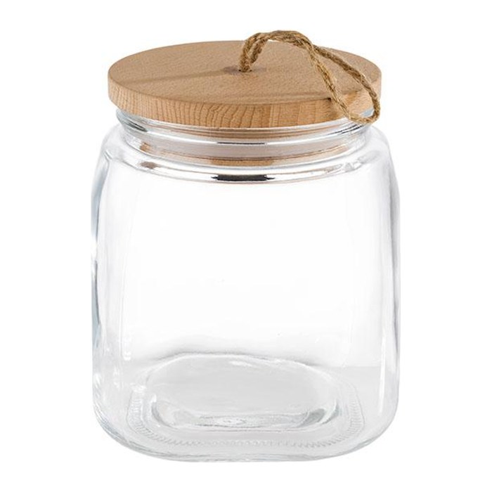 APS Vorratsdosen WOODY 17,0 cm hoch transparent 2,0 l, 1 St.